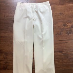 HARVE BERNARD COLLECTION LADIES IVORY WHITE LINED DRESS PANTS SIZE 8